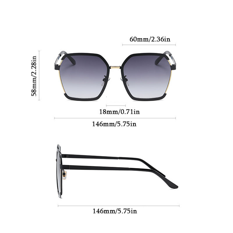 Men's Sunglasses UV Resistant Street Photography Holiday Party Eyewear Case