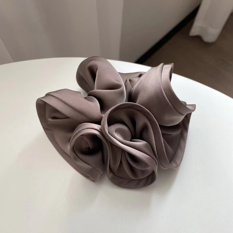 Large Ruffles Scrunchies Elastic Ponytail Holder Hair Accessorie