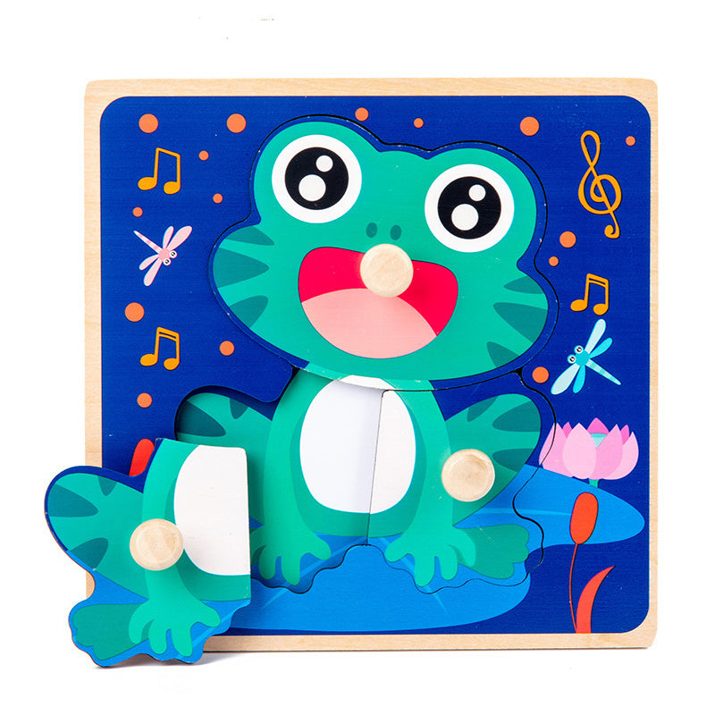 Wooden Animals Puzzle Educational Toy for Children