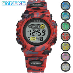SYNOKE Colorful Luminous Kids Electronic Watch