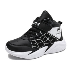 Waterproof Basketball Shoes for Boys Athletic Hook and Loop Fastener