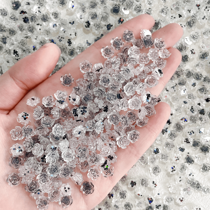 20pcs Mini Charm 3D Resin Floret Nail Flatback Ornament Jewelry Making