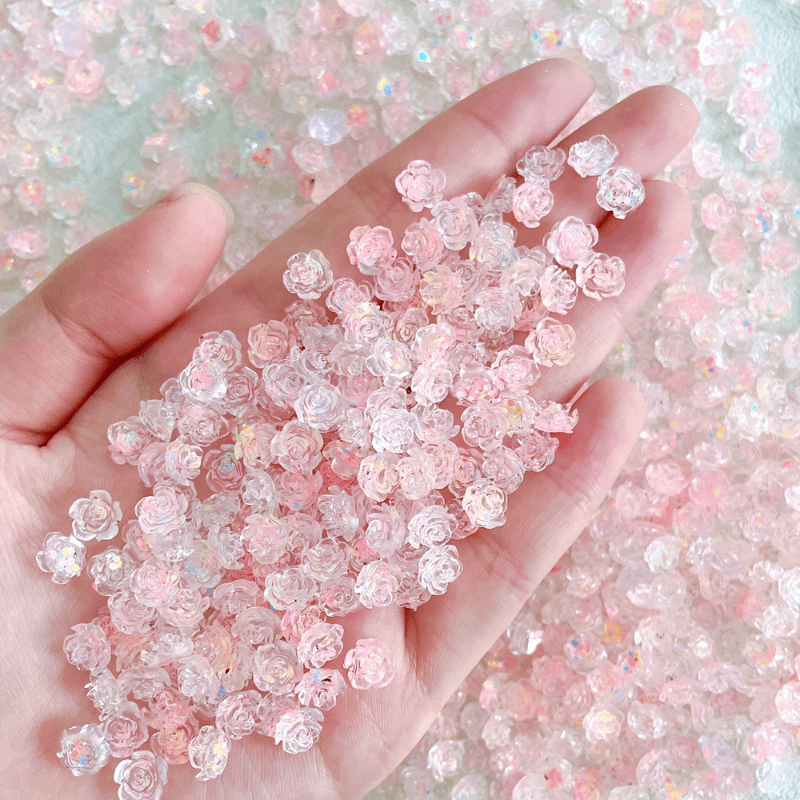 20pcs Mini Charm 3D Resin Floret Nail Flatback Ornament Jewelry Making