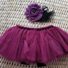 Newborn Baby Sunflower Tutu Bow Skirt Toddler Outfit Costume