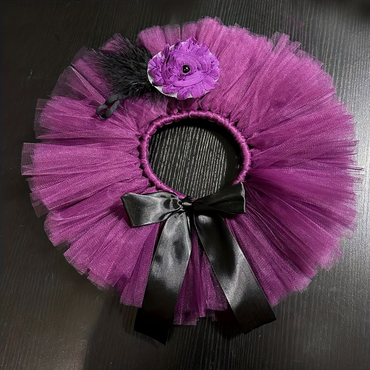 Newborn Baby Sunflower Tutu Bow Skirt Toddler Outfit Costume