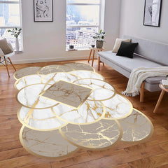 Modern Irregular Area Rug, Non-slip Shaggy Floor Carpet, Machine Washable