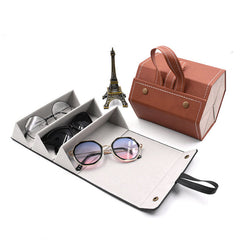 Portable Glasses Organizer 3 5Grids slot Eyeglasses Storage Display