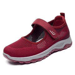 Women's Backless Walking Shoes Hook & Loop Fastener Casual Sneakers
