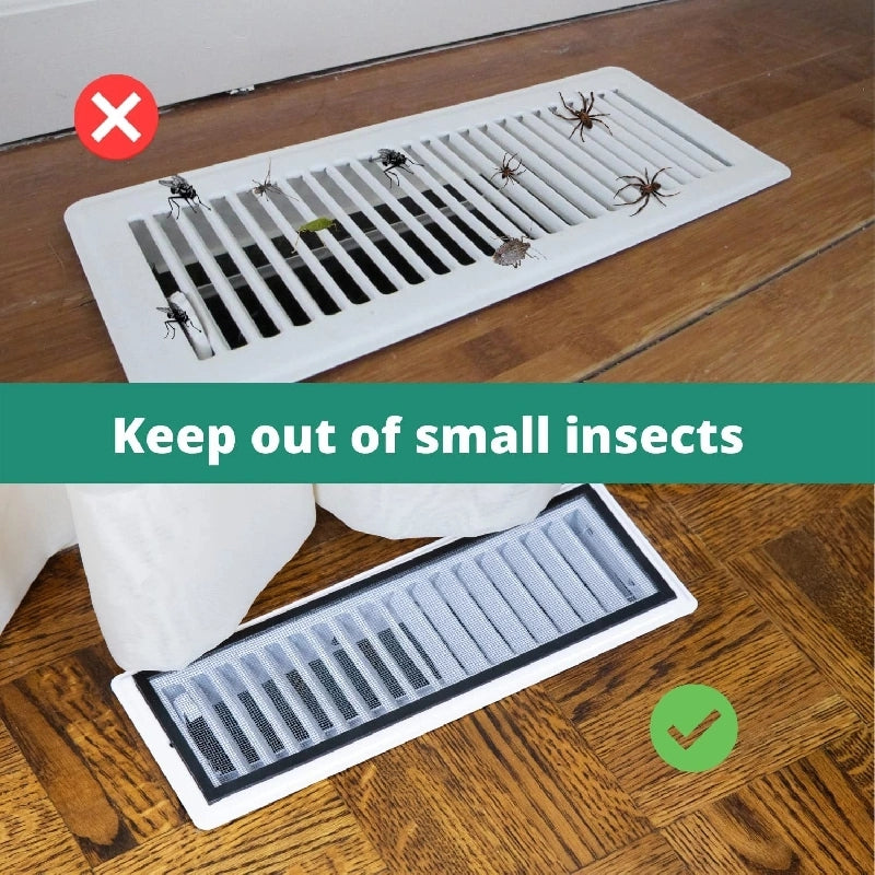 6 PCS Insect & Clog Proof Floor Register Traps for Air Vent Filters