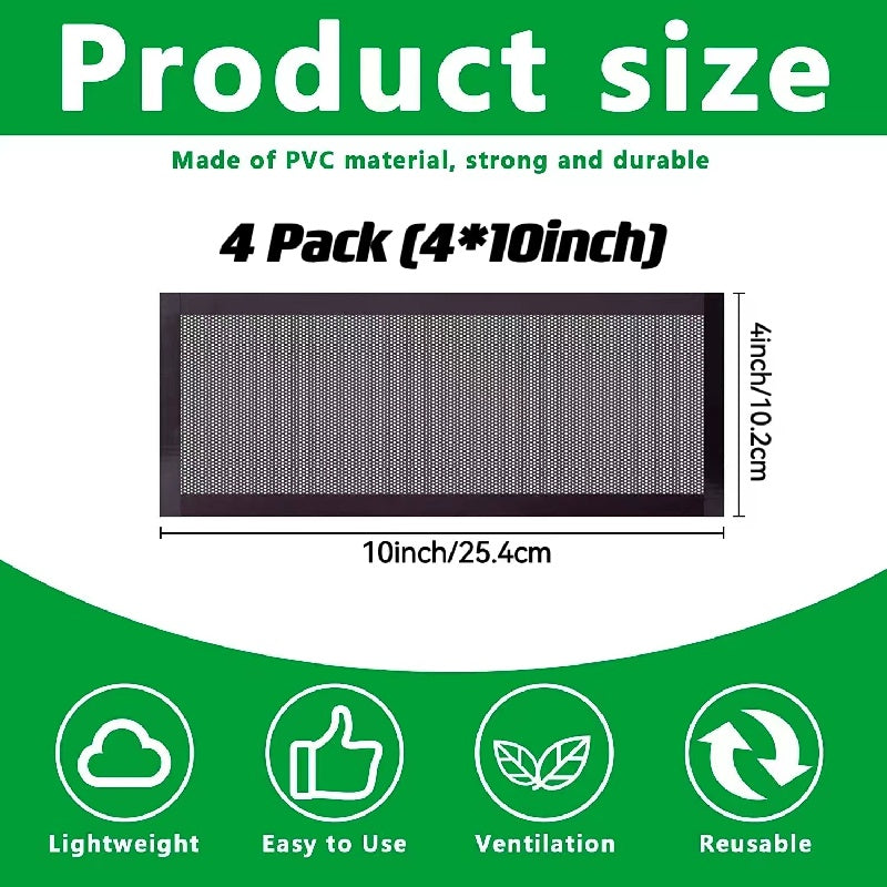 6 PCS Insect & Clog Proof Floor Register Traps for Air Vent Filters