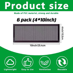 6 PCS Insect & Clog Proof Floor Register Traps for Air Vent Filters