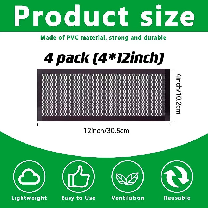 6 PCS Insect & Clog Proof Floor Register Traps for Air Vent Filters