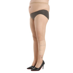  High Rise Fishnet Footed Tights with Glitter Rhinestones