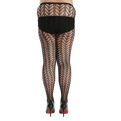  Sexy Stockings Women's Plus Hollow Out High Rise Fishnet Pantyhose