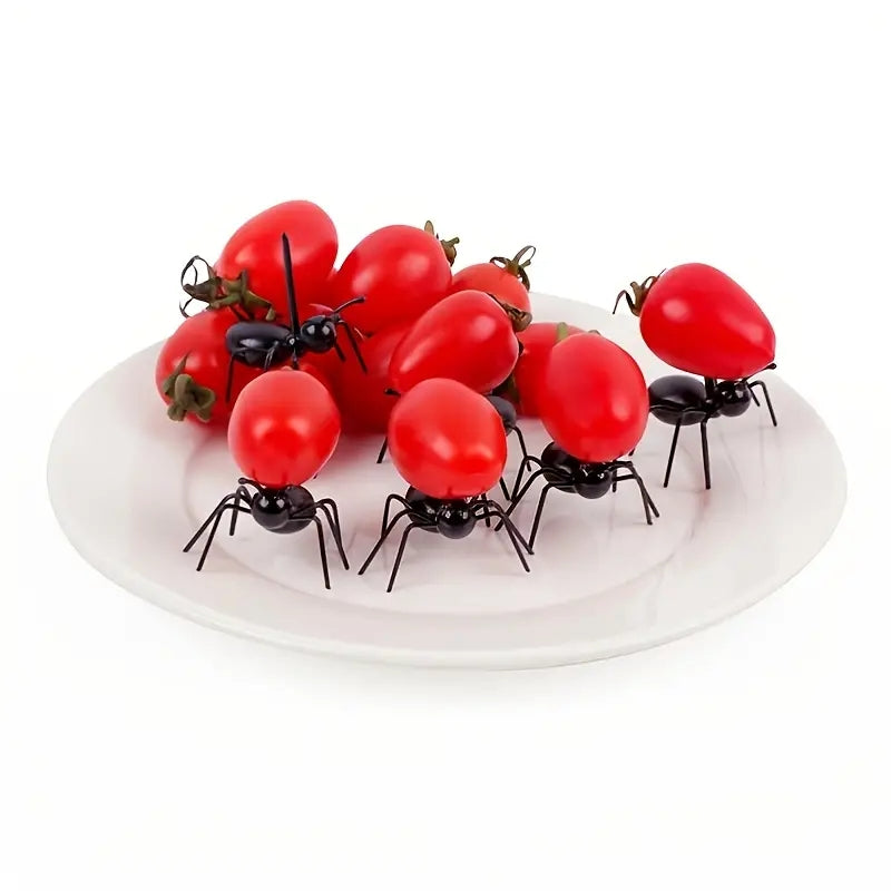 12pcs Cartoon Animal Food Picks for Baby Shower Party Decor