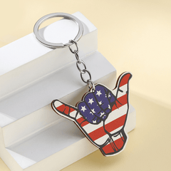 US Flag Key Chain Pendant, Independence Gift