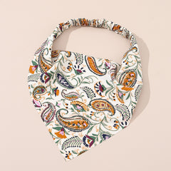 Retro Totem Triangular Scarf Headband Ethnic Style Bandana Hair Accessories