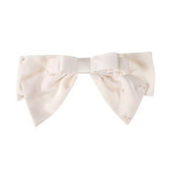 Satin Bow Rhinestone Hair Clip Non slip French Barrette Hair Accessories