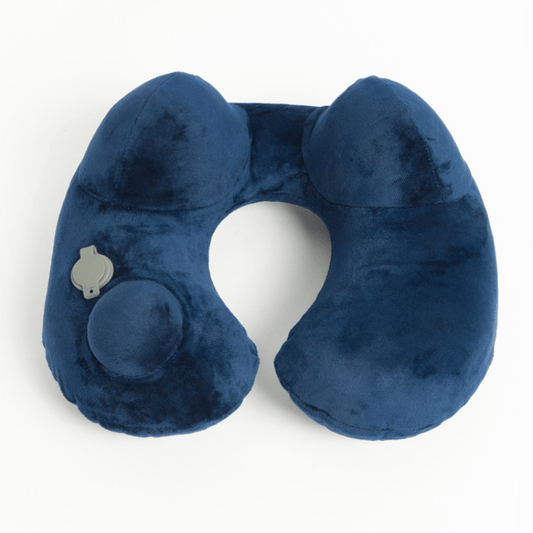 Inflatable U-Shaped Pillow for Travel & Back Support