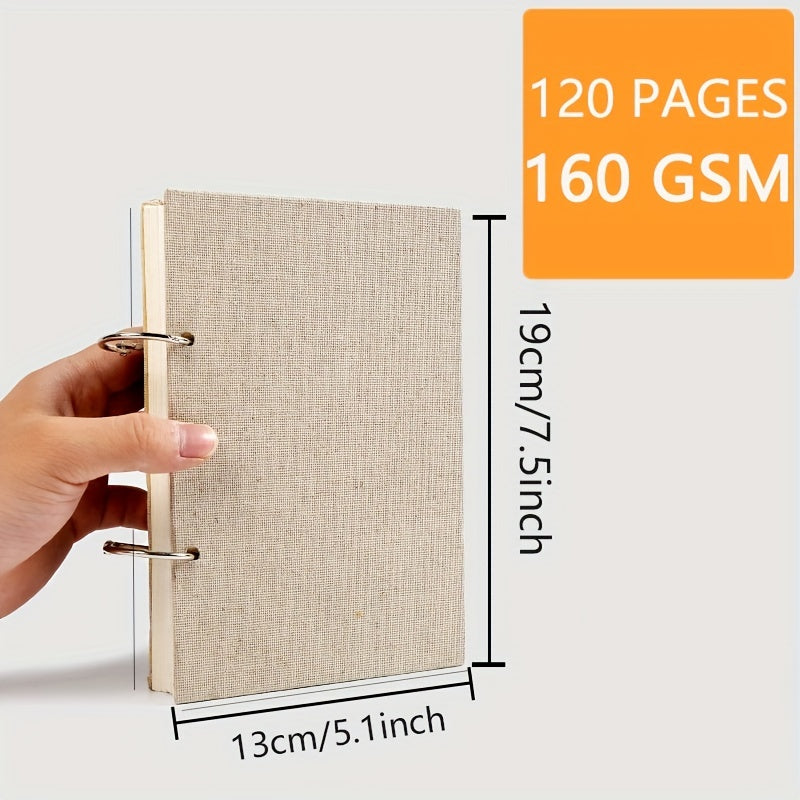 Thick Linen Sketchbook 160g Paper Notepad Students' Drawing Pad