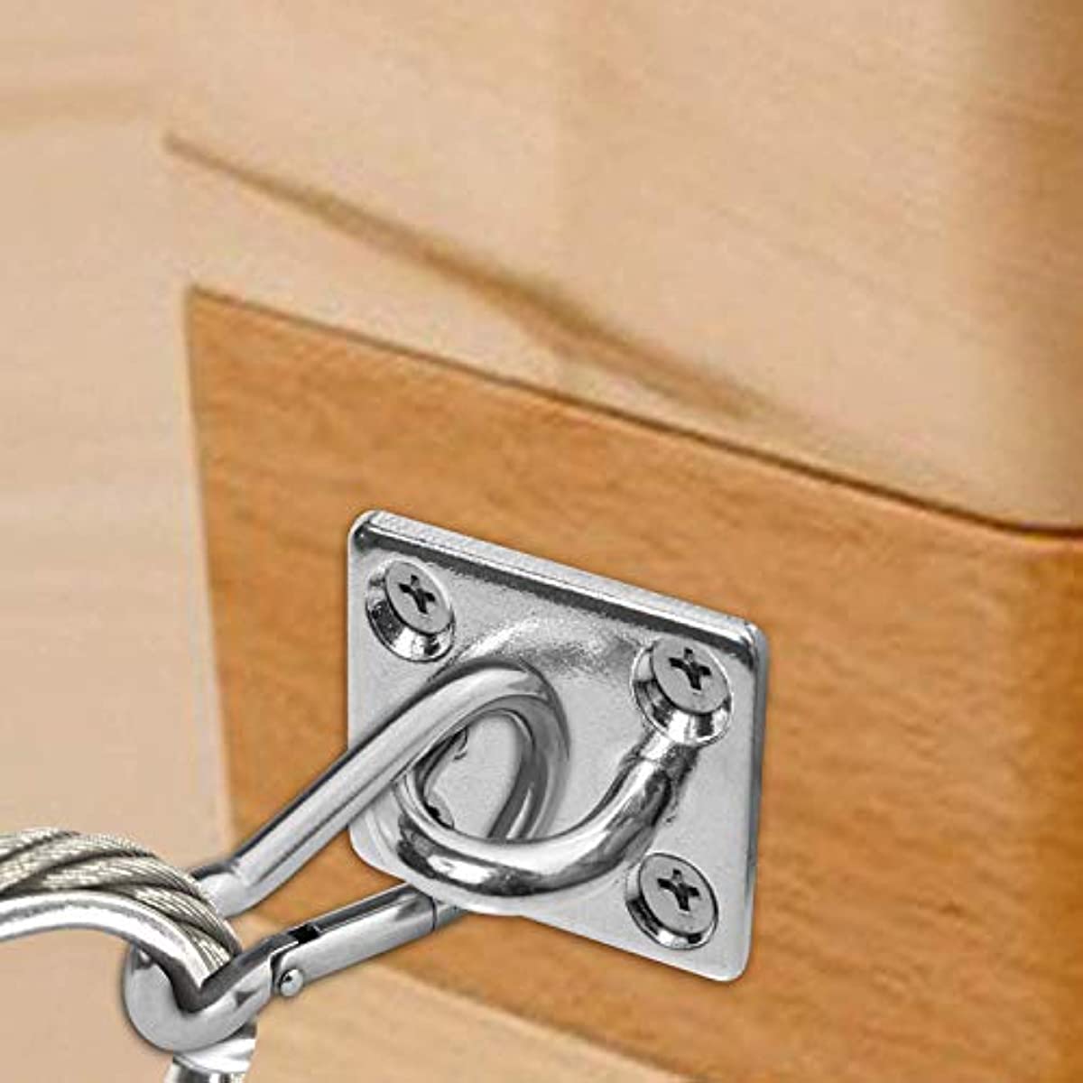 4pcs Stainless Steel Ceiling Hooks 304, Marine Hardware with Screws