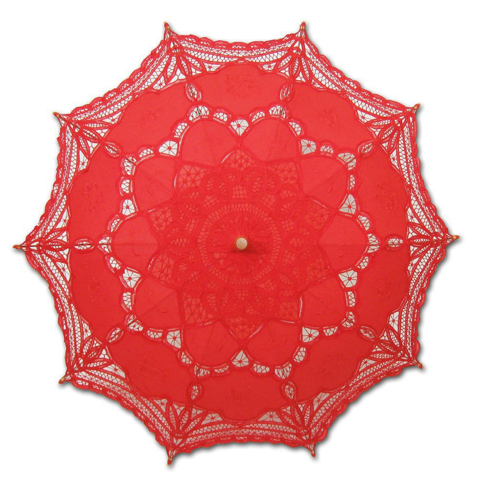 Vintage Lace Embroidery Umbrella Bride Umbrellas For Weddings