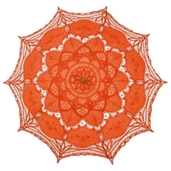 Vintage Lace Embroidery Umbrella Bride Umbrellas For Weddings