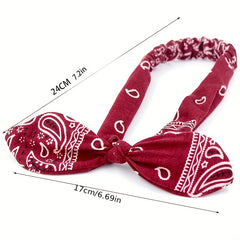 Vintage Boho Headband Non Slip Hair Scarf Hair Accessories Women