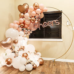 Stunning Iron Ring Balloon Arch for Weddings