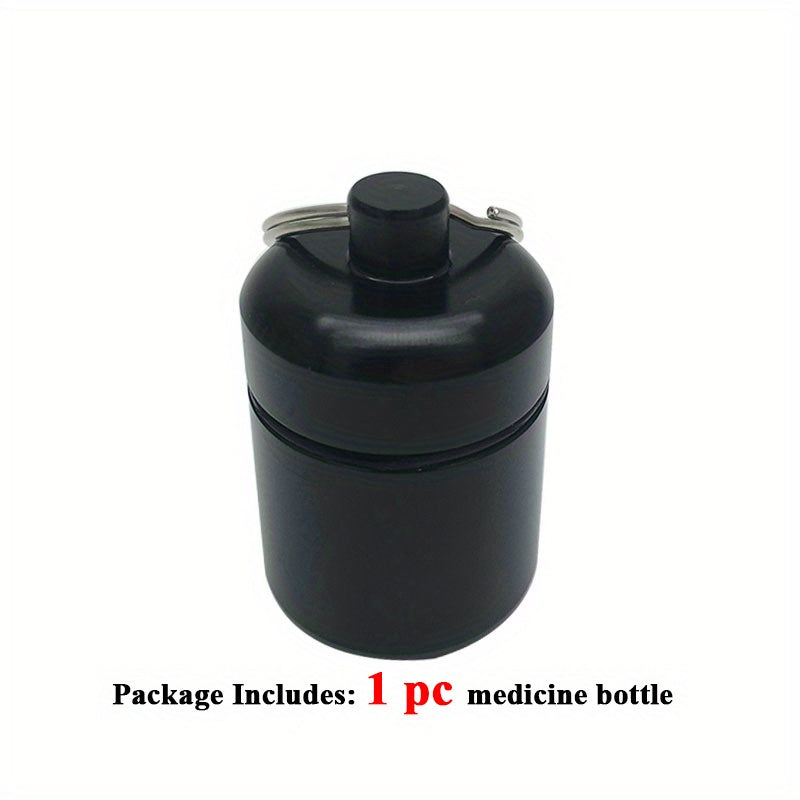 Waterproof Pocket Pill Storage Container with Keychain
