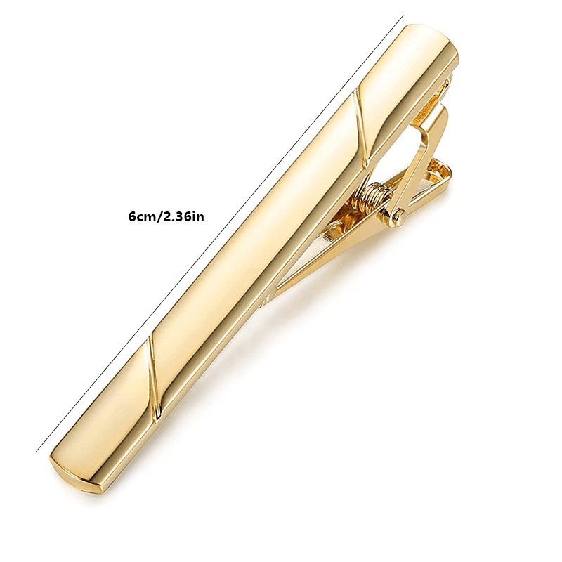 Men's Classic Silver Golden Tie Clip Business Marriage