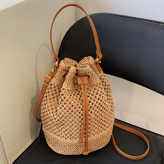 Straw Woven Crossbody Bag Beach Shoulder Bag