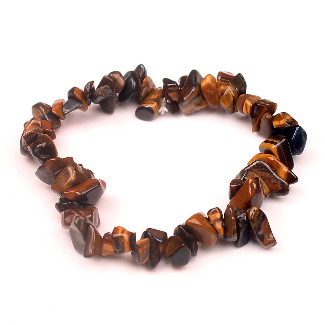 Natural Stone Bracelet Crystal Healing Chip Chain Bracelets Gemstone Polished