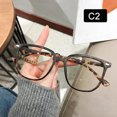 Light Blocking Glasses Jelly Square Clear Lens Anti Eyestrain Computer