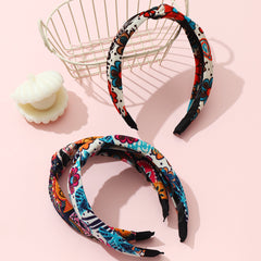Boho Flower Pattern Knot Headband Hair Accessories