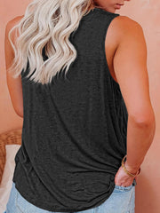  Women's Slogan Print Tank Top