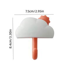 Cloud Key Holder For Wall Adhesive Key Hanger Organizer