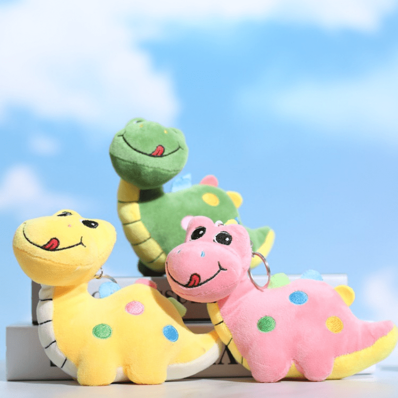 Cartoon Dinosaur Pendant Plush Toy Doll Bag Ornament Keychain