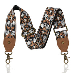 Vintage Flower Pattern Adjustable Bag Strap For Shoulder Bag