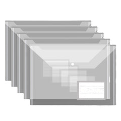 10pcs Transparent File Bag Waterproof A4 Test Paper Storage Bag