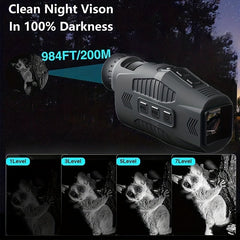 1080P HD Monocular Night Vision Device with 5X Digital Zoom