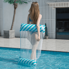 Inflatable Lounge Chair with Backrest for Adults - Relax in Pool or Beach