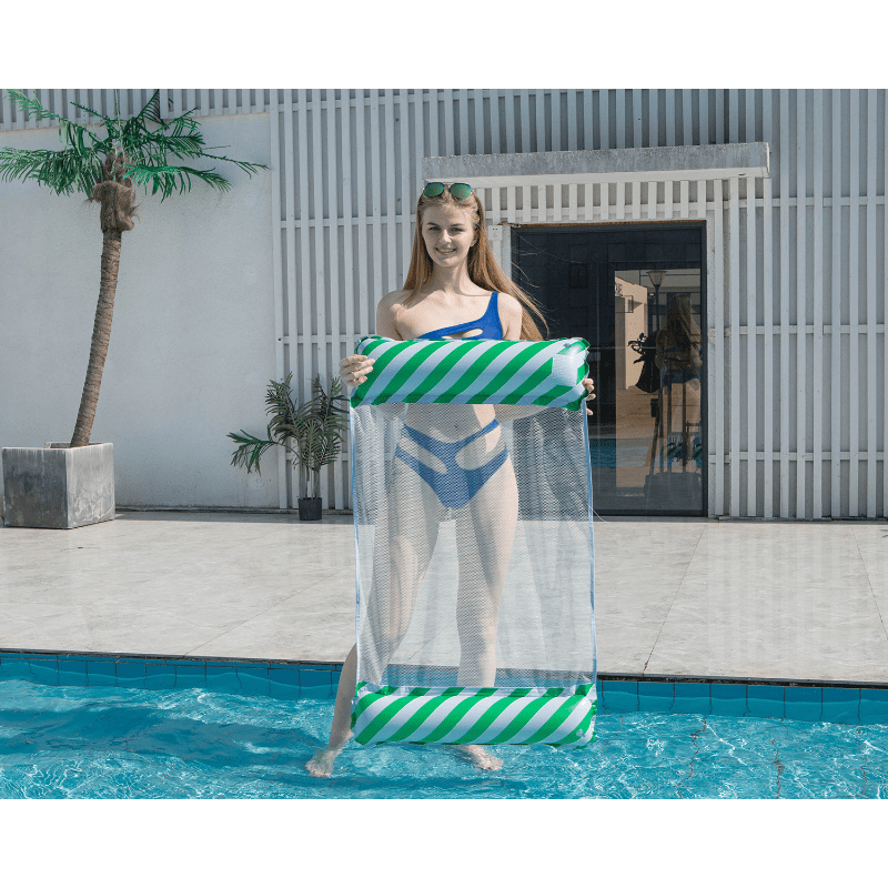 Inflatable Lounge Chair with Backrest for Adults - Relax in Pool or Beach