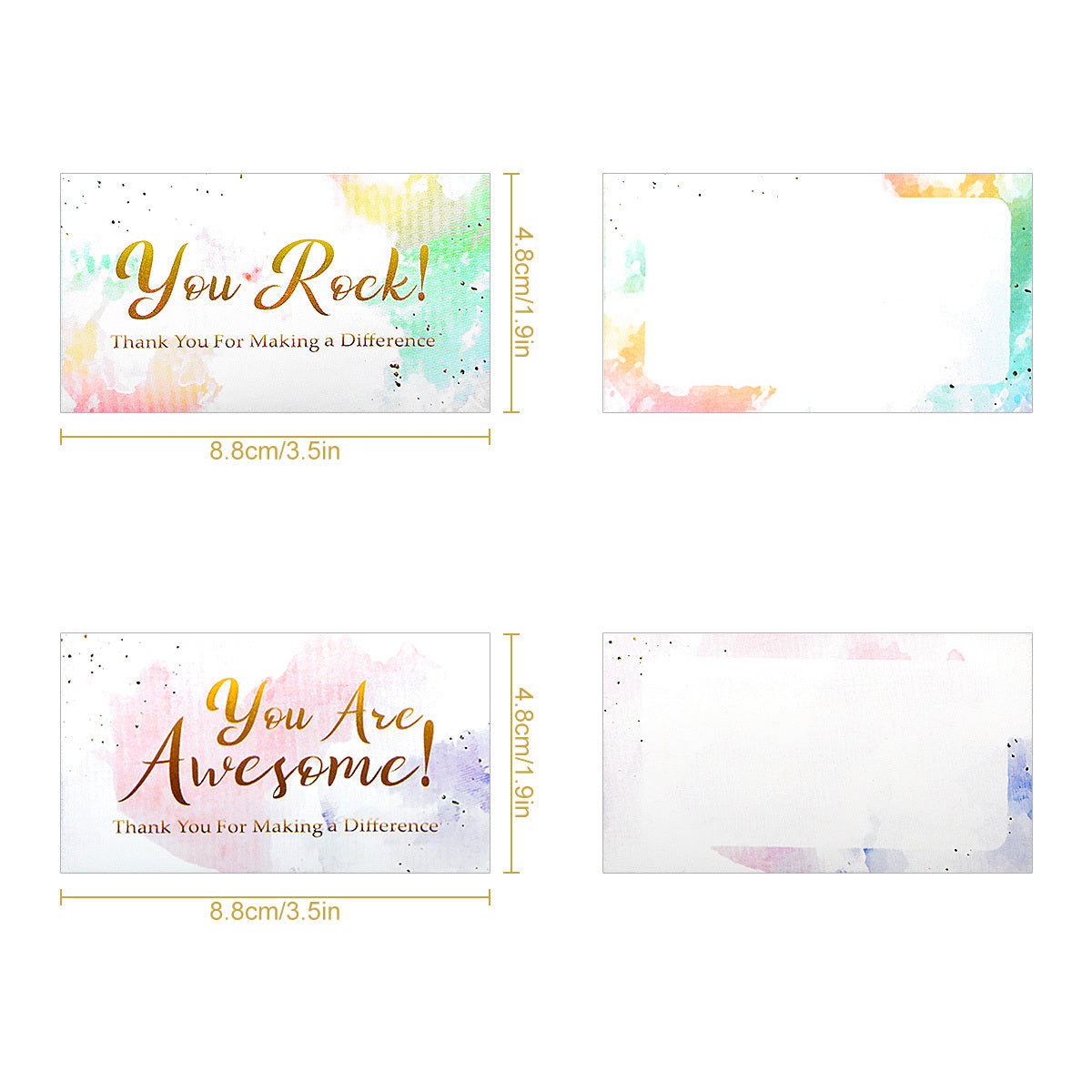 100pcs Appreciation Cards You Are Awesome Cards Positive Affirmations Cards