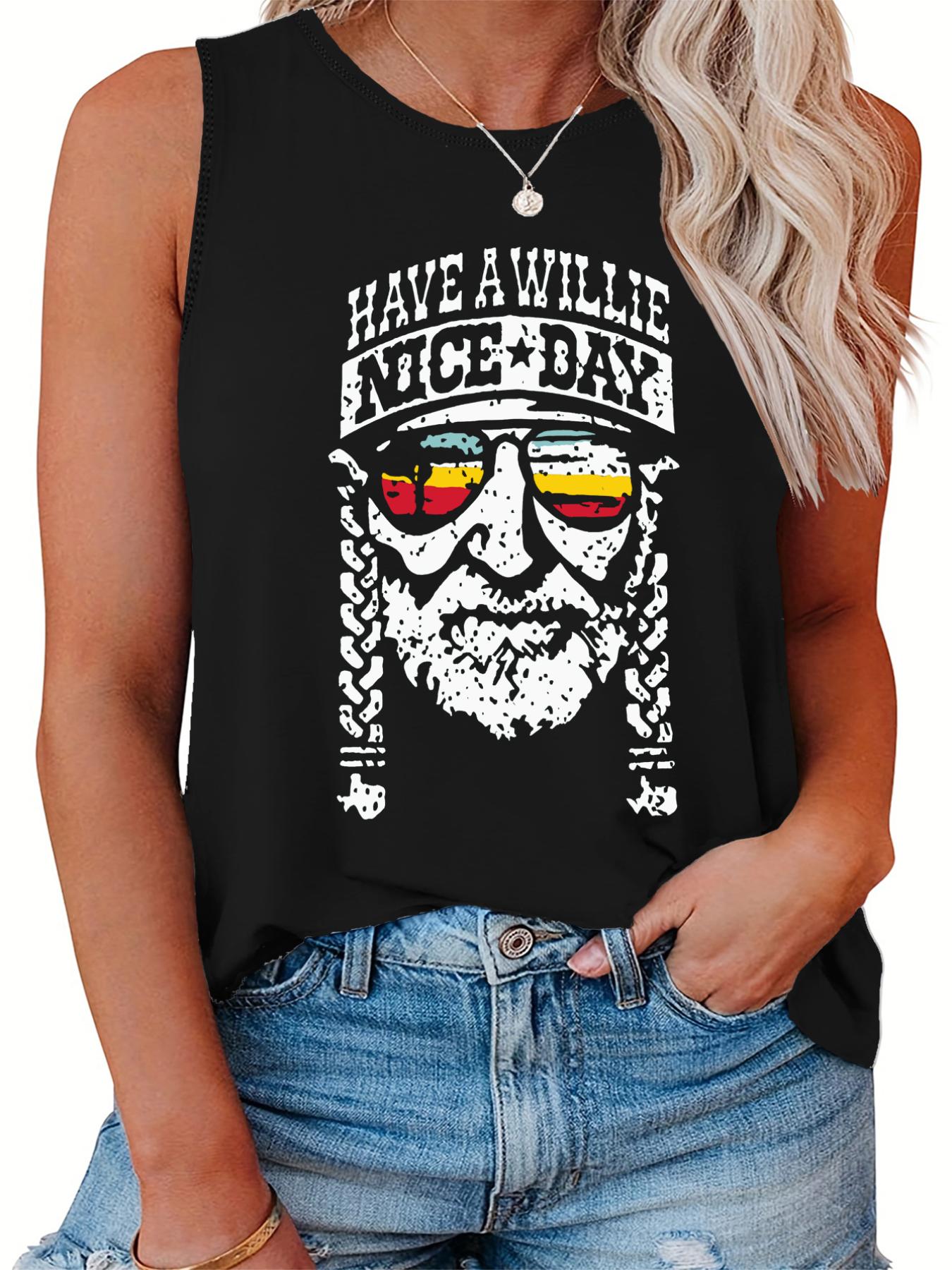  Women's Figure Print Tank Top
