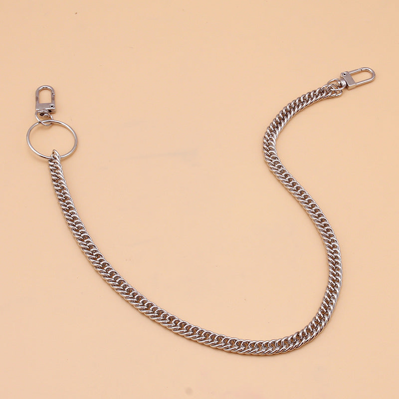 Metal Keychain Hipster Pant Chain Jean Key Wallet Belt Ring Clip M
