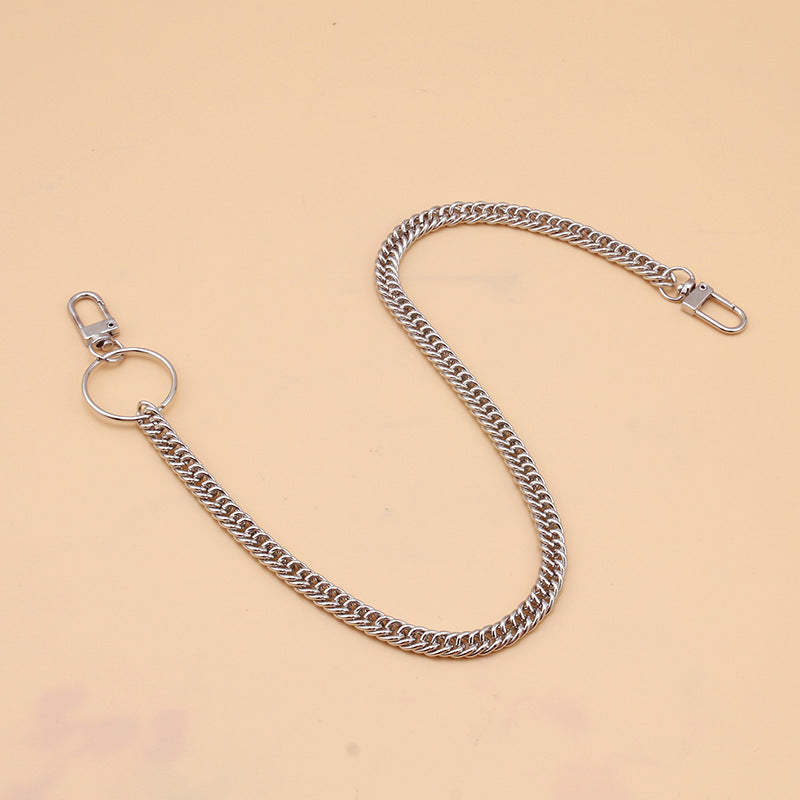 Metal Keychain Hipster Pant Chain Jean Key Wallet Belt Ring Clip M