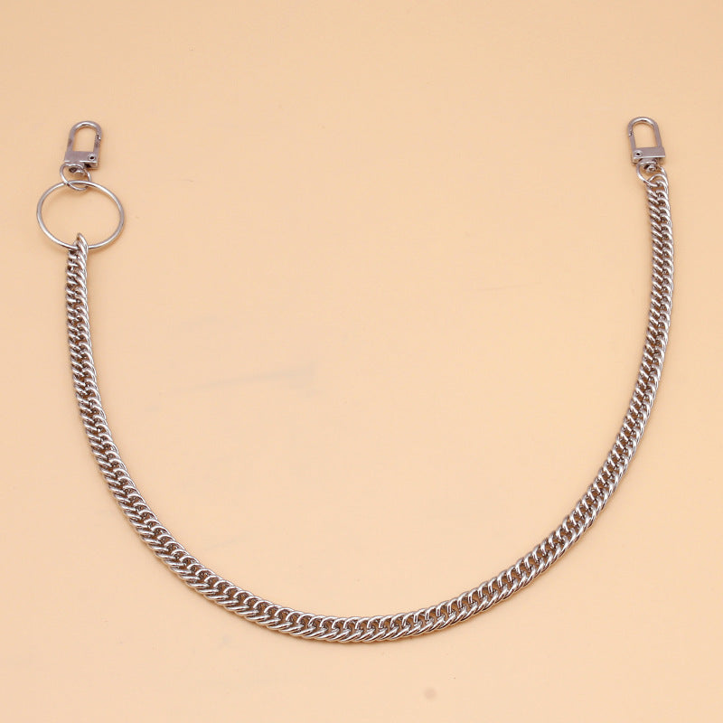 Metal Keychain Hipster Pant Chain Jean Key Wallet Belt Ring Clip M