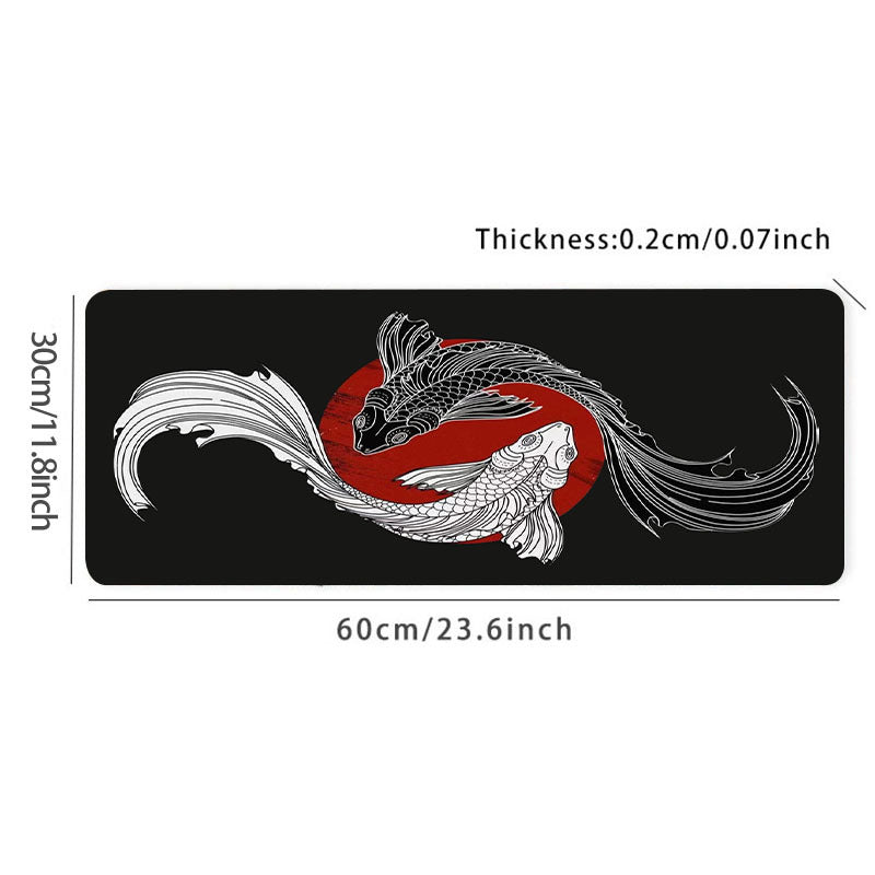 Tai Chi Fish Large Gaming Mouse Pad - Upgrade Your Gaming Experience