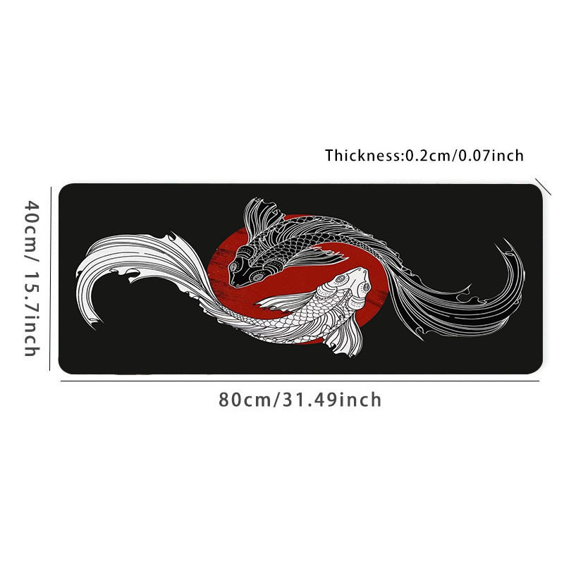 Tai Chi Fish Large Gaming Mouse Pad - Upgrade Your Gaming Experience